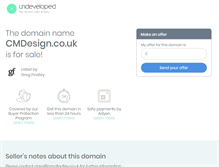 Tablet Screenshot of cmdesign.co.uk